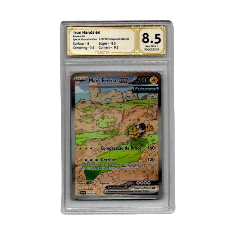 Carta Pokemon Mãos Férreas ex (248/182) Manafix 8.5 - COPAG - Deck